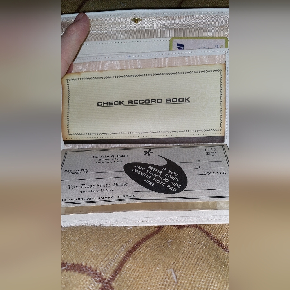 Amity White and Brown Checkbook Clutch Wallet Nwot Price Is For BOTH - Picture 9 of 9